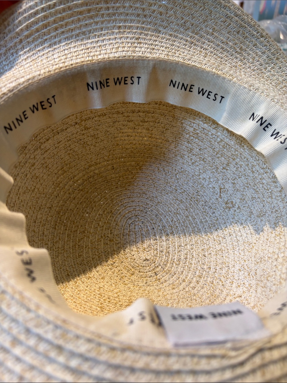 None west Woven Straw Sun Hat with Colorful Braided Trim - Picture 2 of 8